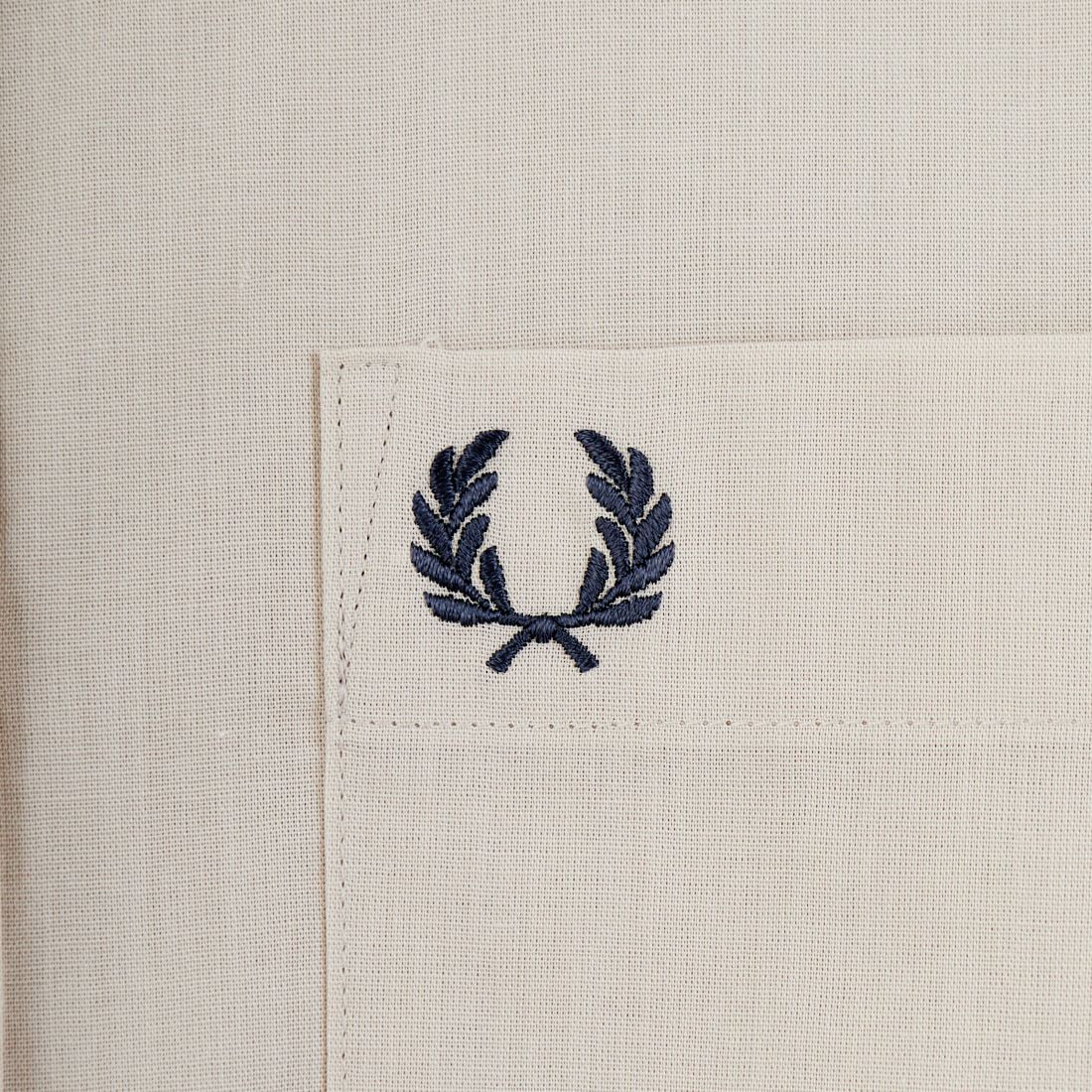 FRED PERRY [フレッドペリー] 別注 ワンポイントロゴ刺繍シアーシャツ [FPW-26S-035JF] OAMEAL/ANC
