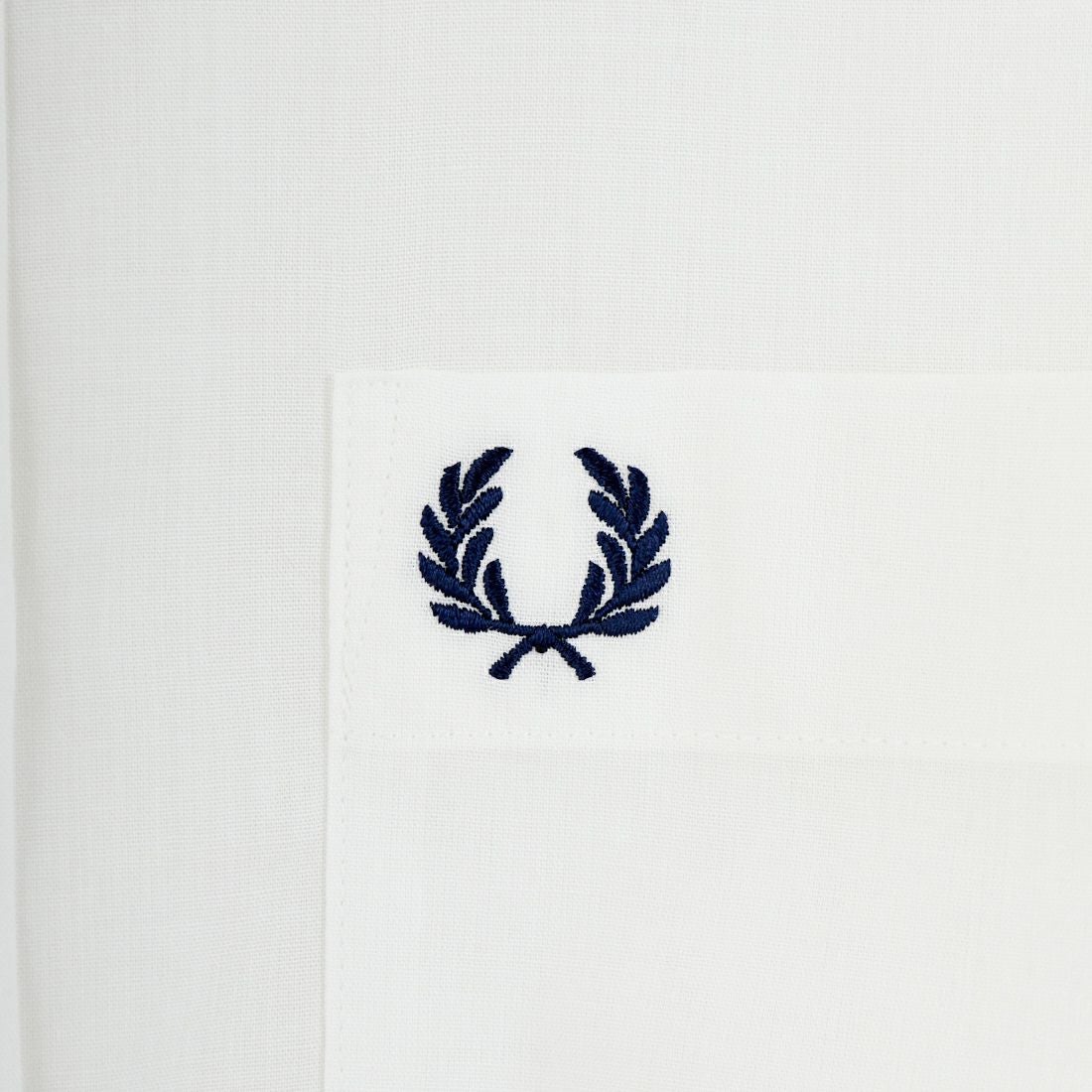 FRED PERRY [フレッドペリー] 別注 ワンポイントロゴ刺繍シアーシャツ [FPW-26S-035JF] SNOW WHITE