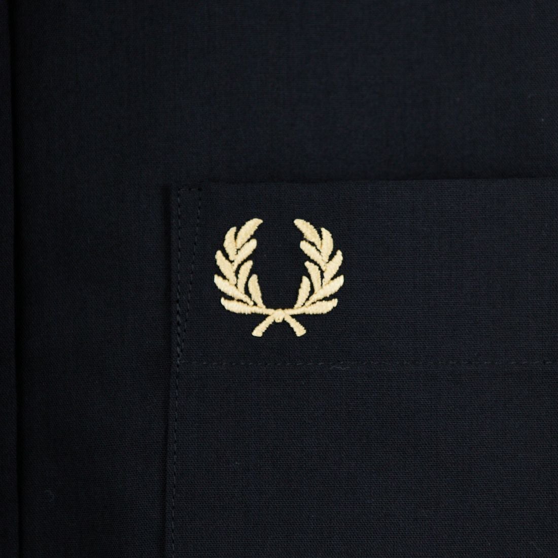 FRED PERRY [フレッドペリー] 別注 ワンポイントロゴ刺繍シアーシャツ [FPW-26S-035JF] BLACK/CHAM