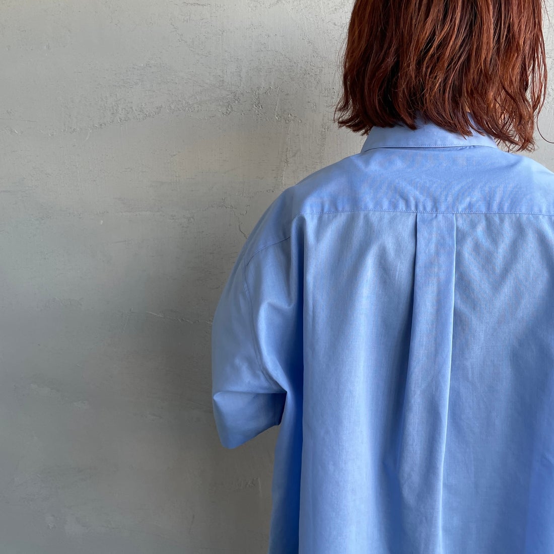 FRED PERRY [フレッドペリー] 別注 ワンポイントロゴ刺繍シアーシャツ [FPW-26S-035JF] ACE BLUE/T