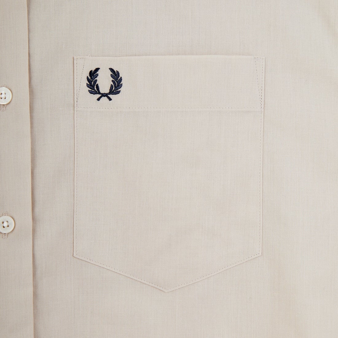 FRED PERRY [フレッドペリー] 別注 ワンポイントロゴ刺繍シアーシャツ [FPW-26S-035JF] OAMEAL/ANC