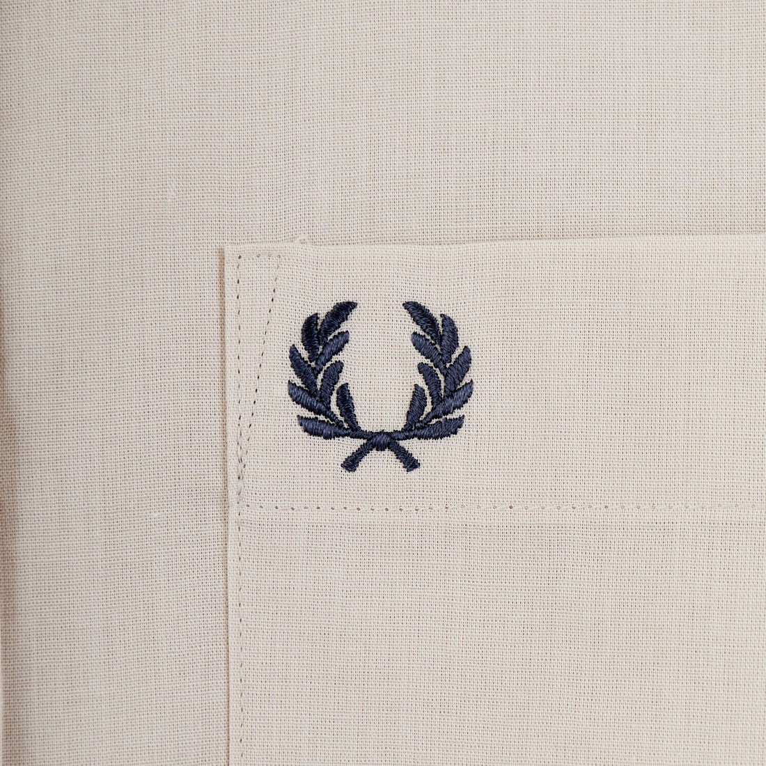 FRED PERRY [フレッドペリー] 別注 ワンポイントロゴ刺繍シアーシャツ [FPW-26S-035JF] OAMEAL/ANC