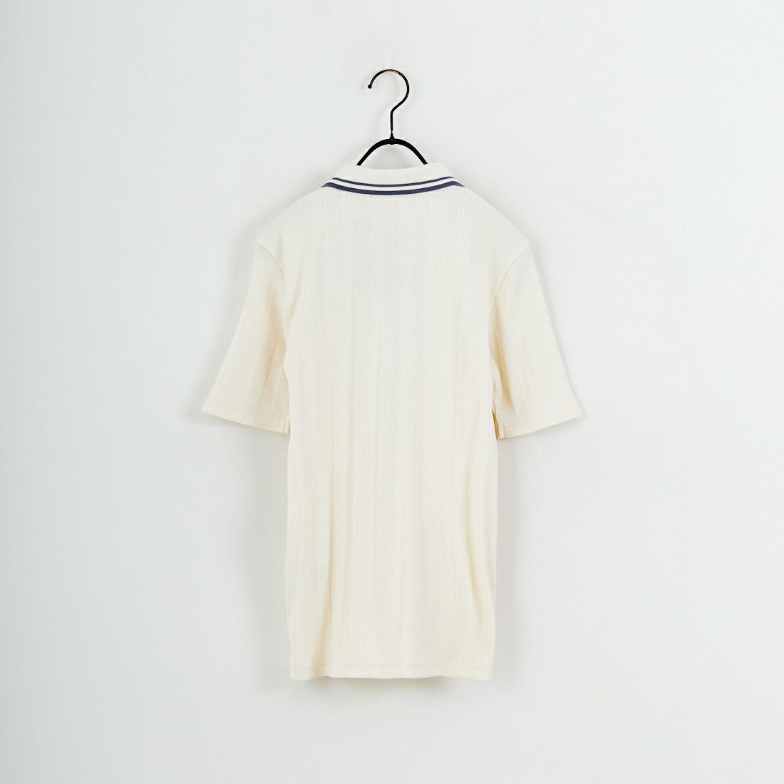 FRED PERRY [フレッドペリー] 別注 ツインティップライン リブポロシャツ [FPW-26S-033JF] ECRU/STOCK