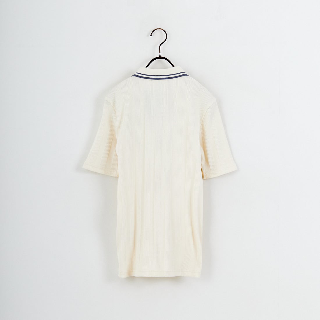 FRED PERRY [フレッドペリー] 別注 ツインティップライン リブポロシャツ [FPW-26S-033JF] ECRU/STOCK