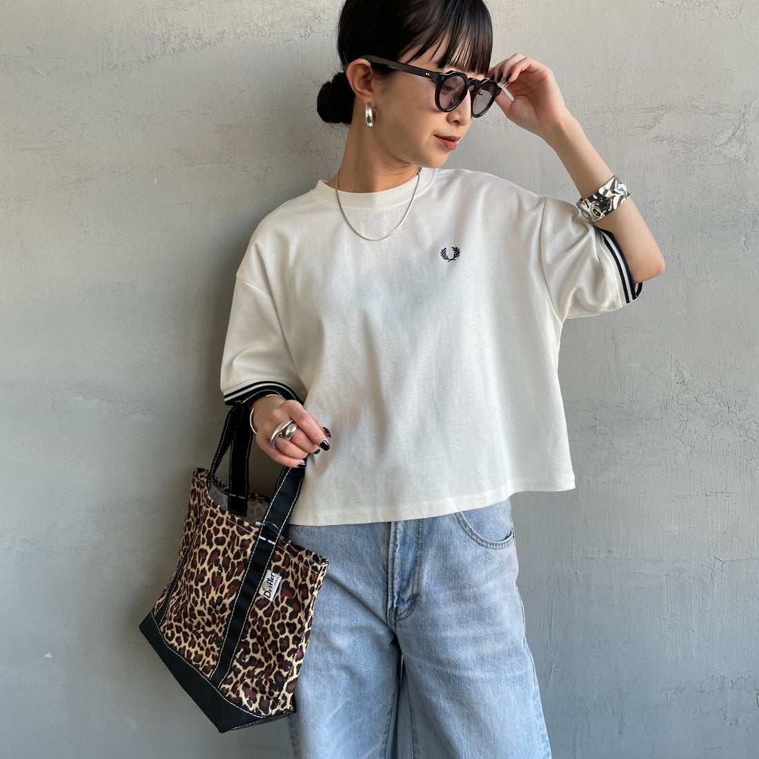 FRED PERRY [フレッドペリー] 別注 ツインティップライン ワンポイント