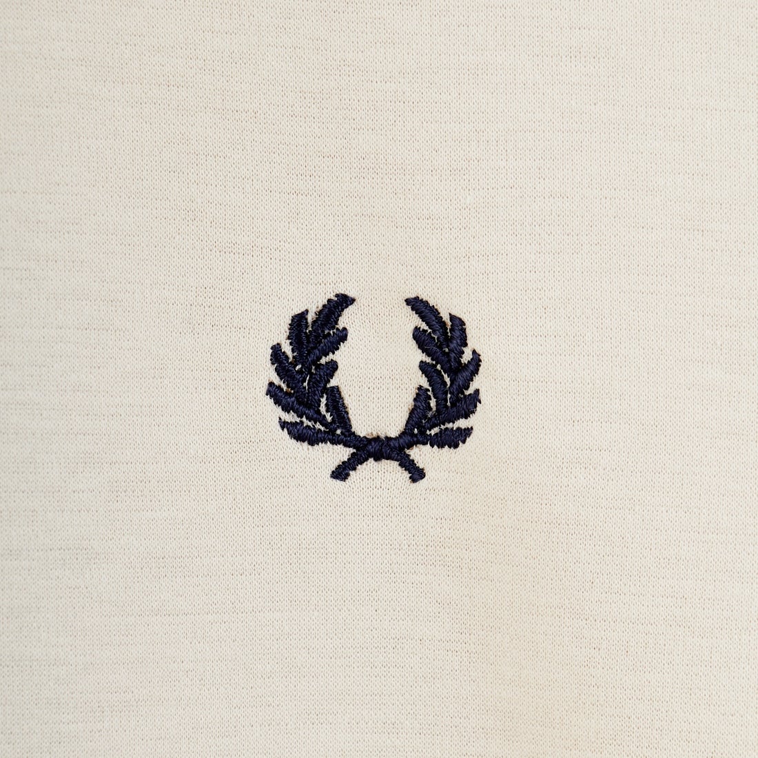 FRED PERRY [フレッドペリー] 別注 ツインティップライン ワンポイントロゴ刺繍 ショートポンチTシャツ [FPW-26S-034-JF]  OATMEAL/SN