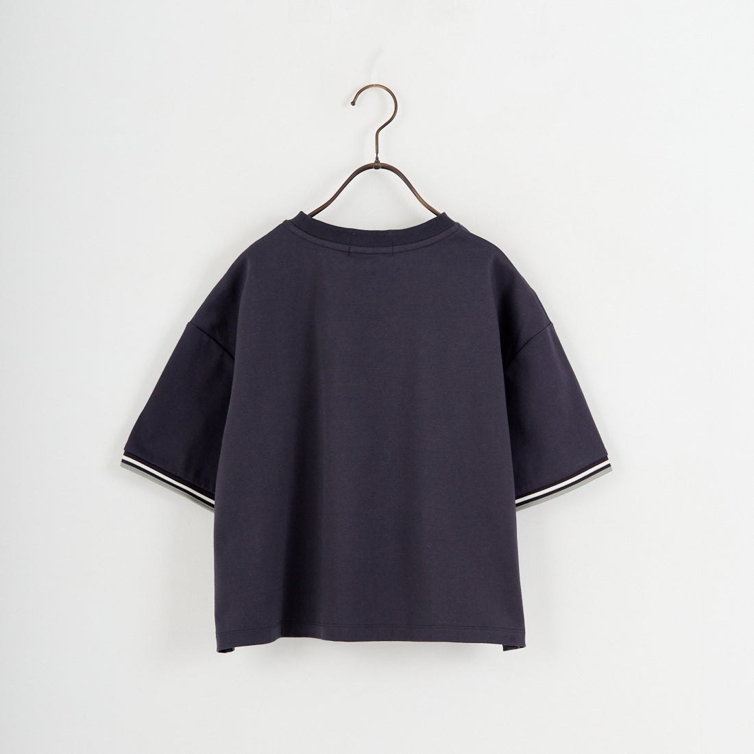 FRED PERRY [フレッドペリー] 別注 ツインティップライン ワンポイントロゴ刺繍 ショートポンチTシャツ [FPW-26S-034-JF] ANCHOR GRE