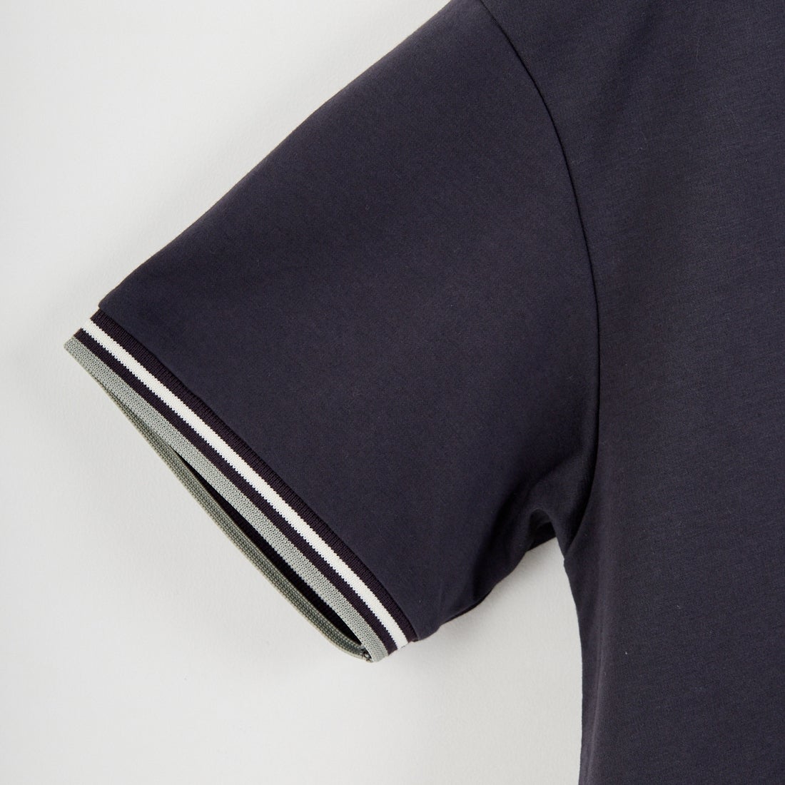 FRED PERRY [フレッドペリー] 別注 ツインティップライン ワンポイントロゴ刺繍 ショートポンチTシャツ [FPW-26S-034-JF] ANCHOR GRE