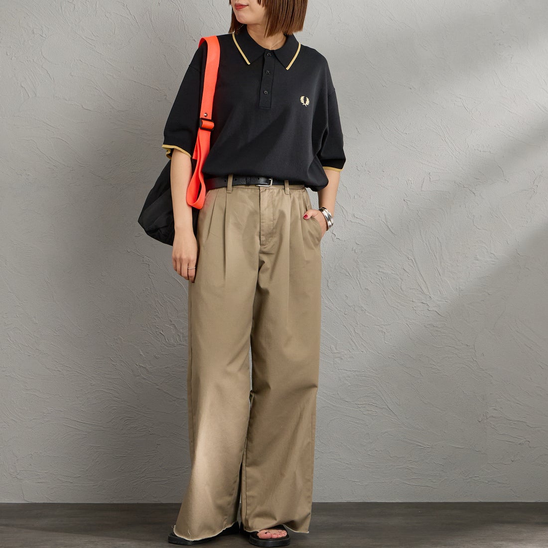 新品✨EDIFICE ×Fred perry 別注コラボ サマーニットポロシャツ FRED PERRY - EDIFICE ✖️Fred perry 別注コラボ ニットポロシャツの
