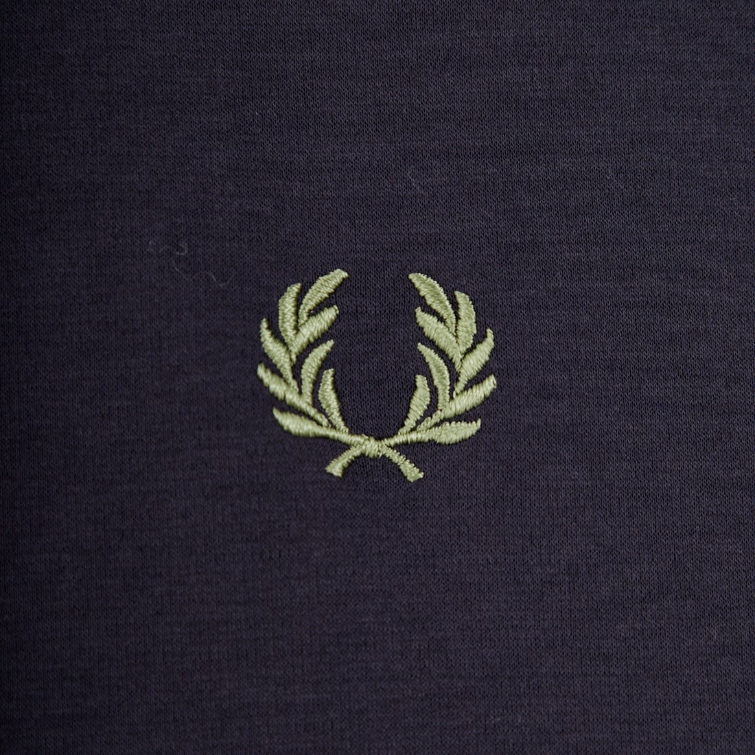 FRED PERRY [フレッドペリー] 別注 ワンポイントロゴ刺繍 ポンチドローコードTシャツ [FPM-26S-022JF] ANCHOR GRE