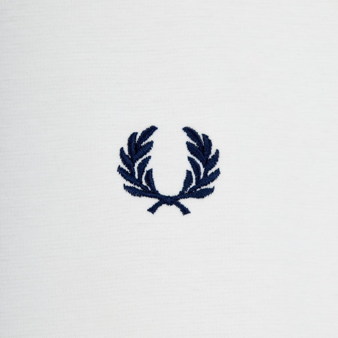 FRED PERRY [フレッドペリー] 別注 ワンポイントロゴ刺繍 ポンチドローコードTシャツ [FPM-26S-022JF] SNOW WHITE