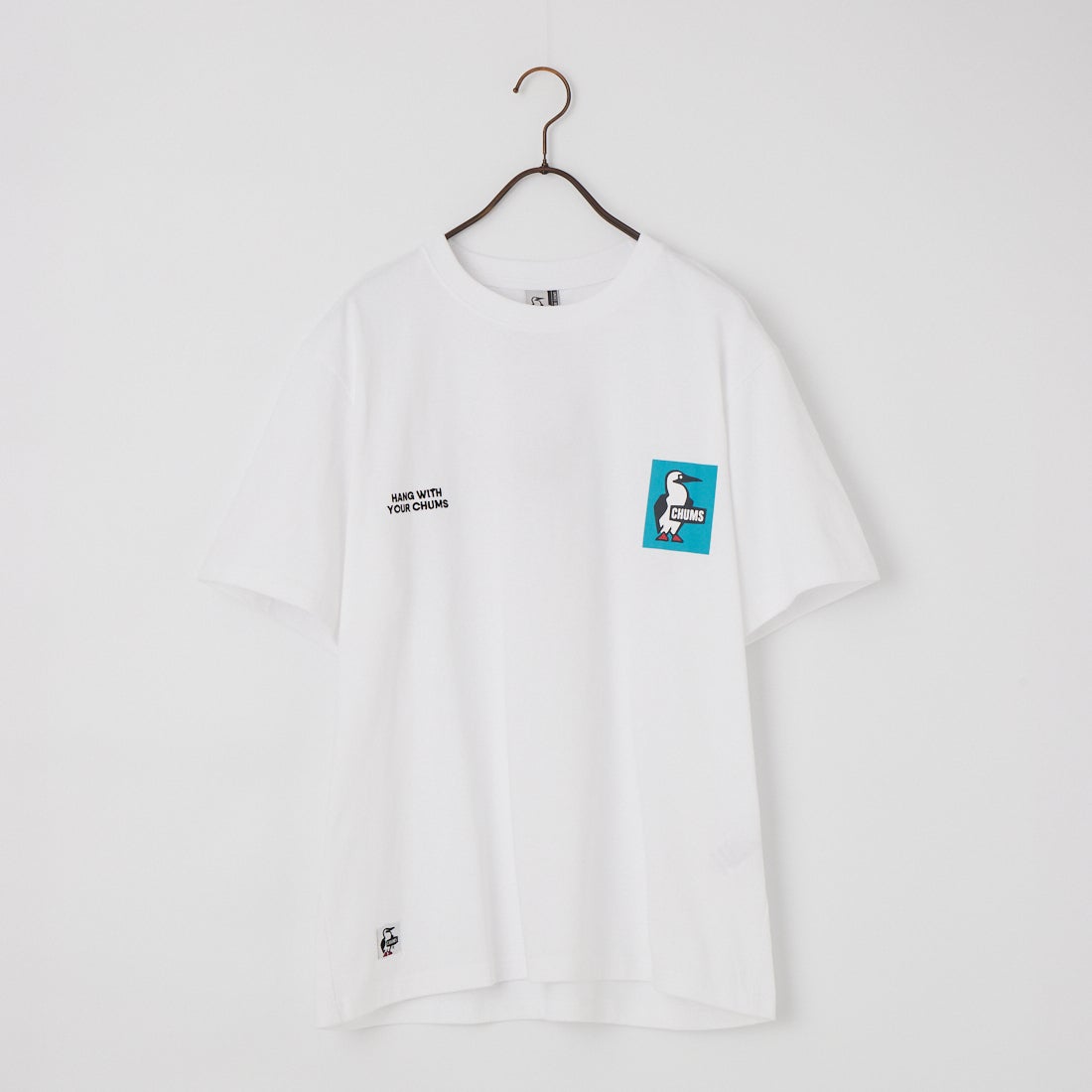 CHUMS [チャムス] 別注 ヒストリーロゴ バックプリント ショートスリーブTシャツ [CH01-2842-JF] W001 WHITE