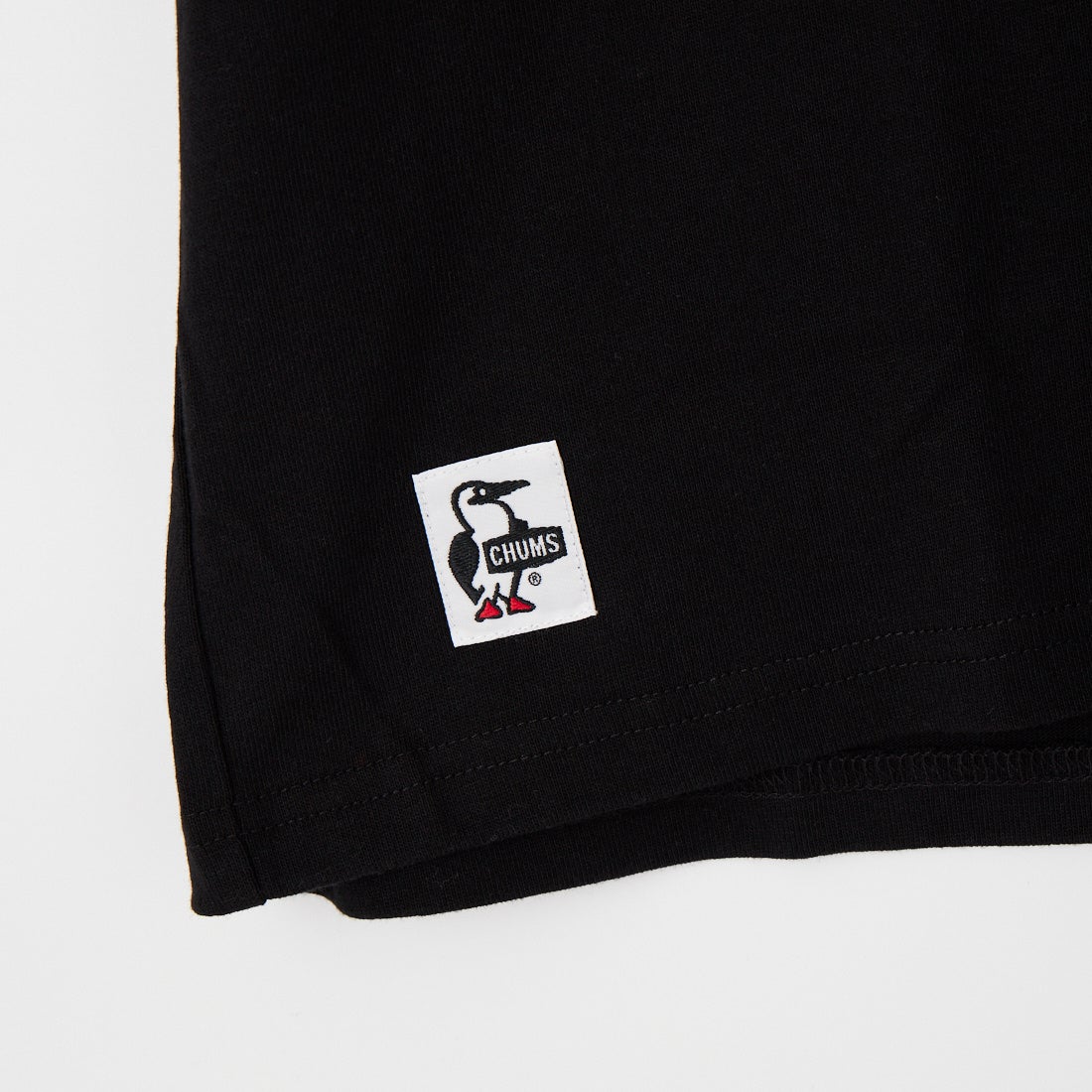 CHUMS [チャムス] 別注 ヒストリーロゴ バックプリント ショートスリーブTシャツ [CH01-2842-JF] K001 BLACK