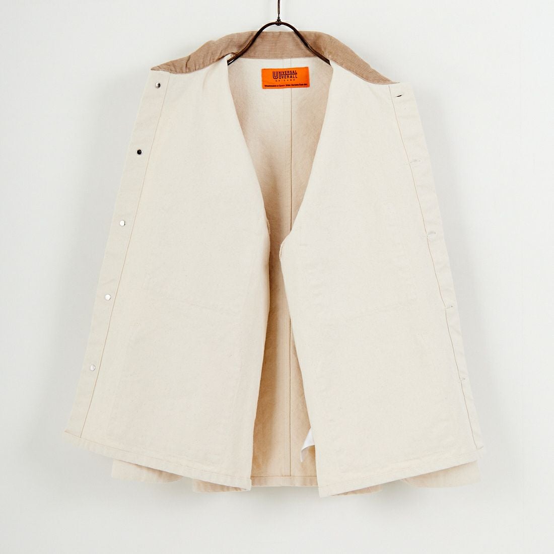 UNIVERSAL OVERALL [ユニバーサルオーバーオール] 別注 コーデュロイ襟 カバーオールジャケット [U2612225IN-JF] ｷﾅﾘ