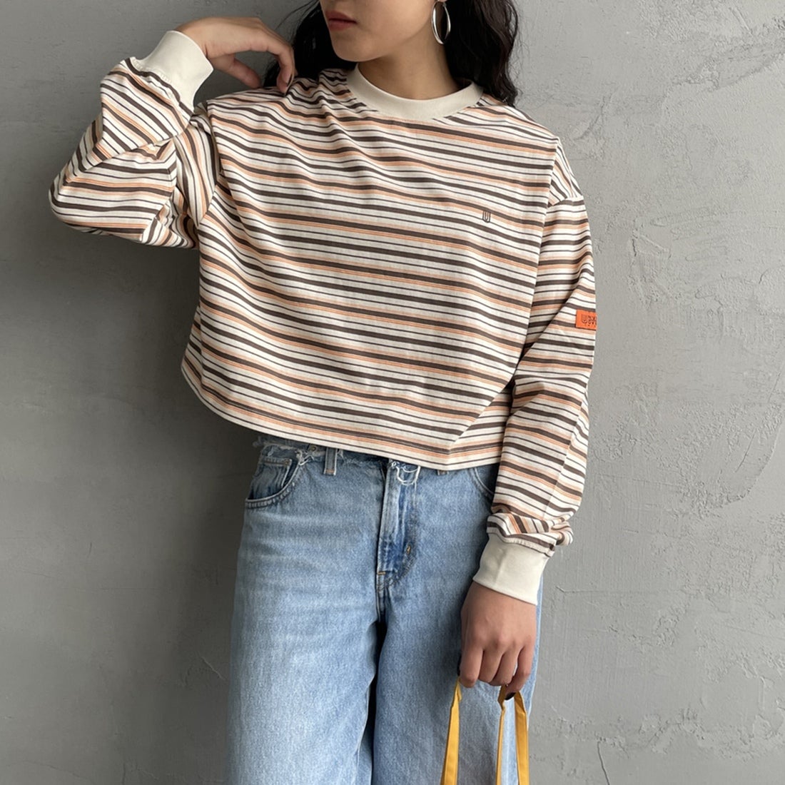 OFF/BRN&&モデル身長：162cm 着用サイズ：F&&