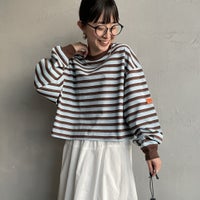 BRN/SAX&&モデル身長：150cm 着用サイズ：F&&