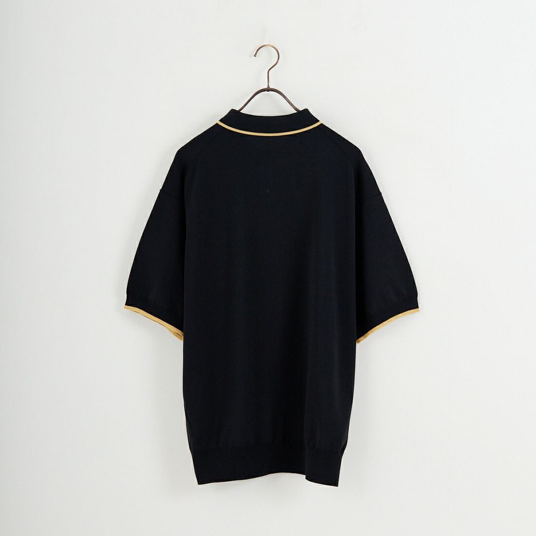 FRED PERRY [フレッドペリー] 別注 シングルティップライン サマーニットポロシャツ [FPM-26S-024JF] BLACK/CHAM