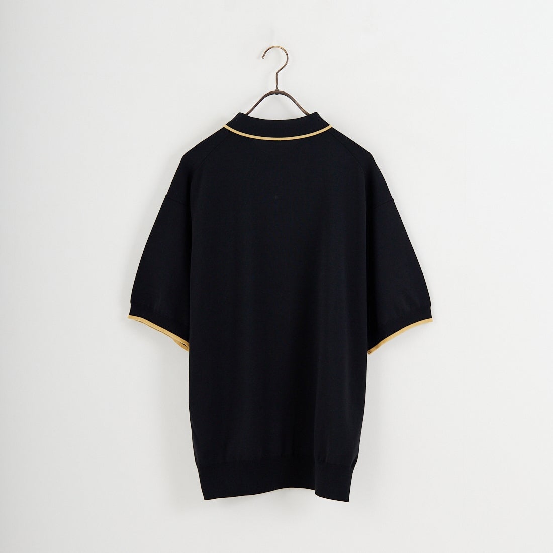 FRED PERRY [フレッドペリー] 別注 シングルティップライン サマーニットポロシャツ [FPM-26S-024JF] BLACK/CHAM