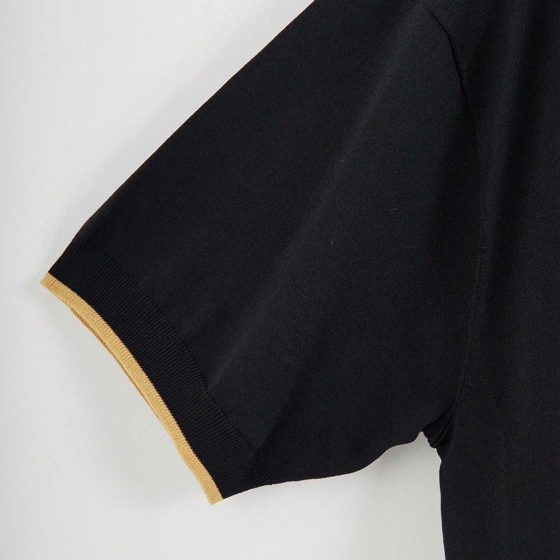 FRED PERRY [フレッドペリー] 別注 シングルティップライン サマーニットポロシャツ [FPM-26S-024JF] BLACK/CHAM