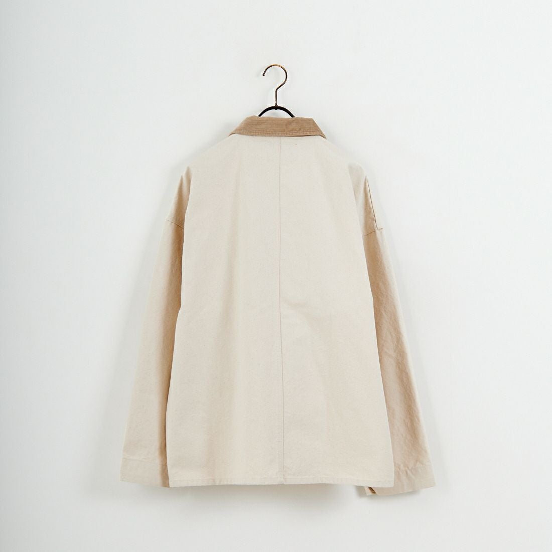 UNIVERSAL OVERALL [ユニバーサルオーバーオール] 別注 コーデュロイ襟 カバーオールジャケット [U2613225IN-JF] IVORY