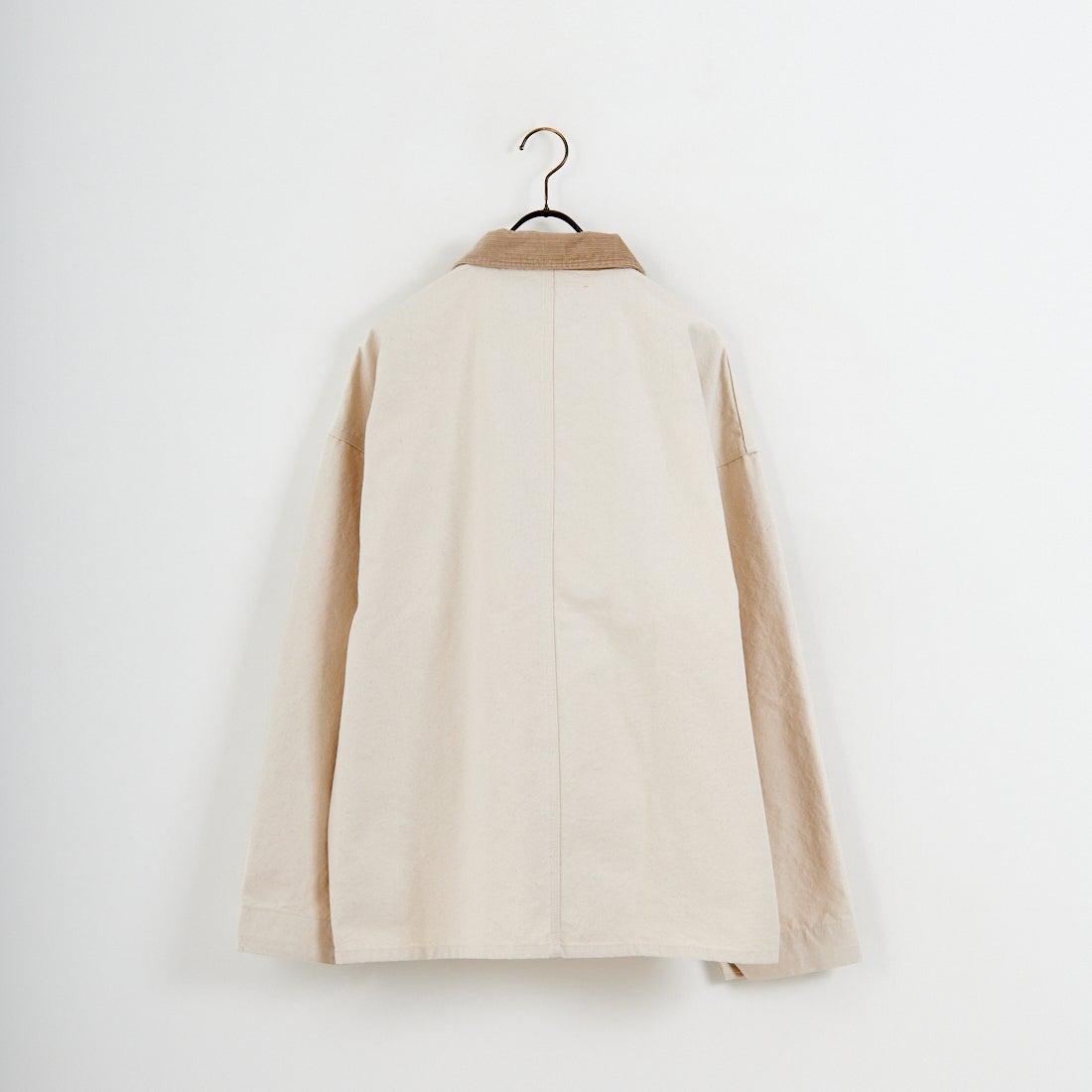 UNIVERSAL OVERALL [ユニバーサルオーバーオール] 別注 コーデュロイ襟 カバーオールジャケット [U2613225IN-JF] IVORY