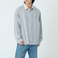 BLK STRIPE&&モデル身長：179cm 着用サイズ：L&&