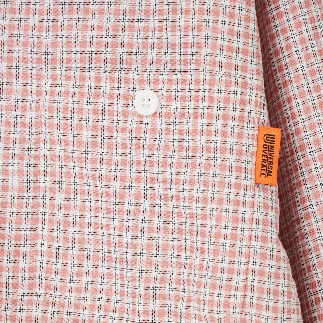 UNIVERSAL OVERALL [ユニバーサルオーバーオール] 別注 ビッグシルエット パジャマシャツ [U2611100IN-JF]PINK CHECK