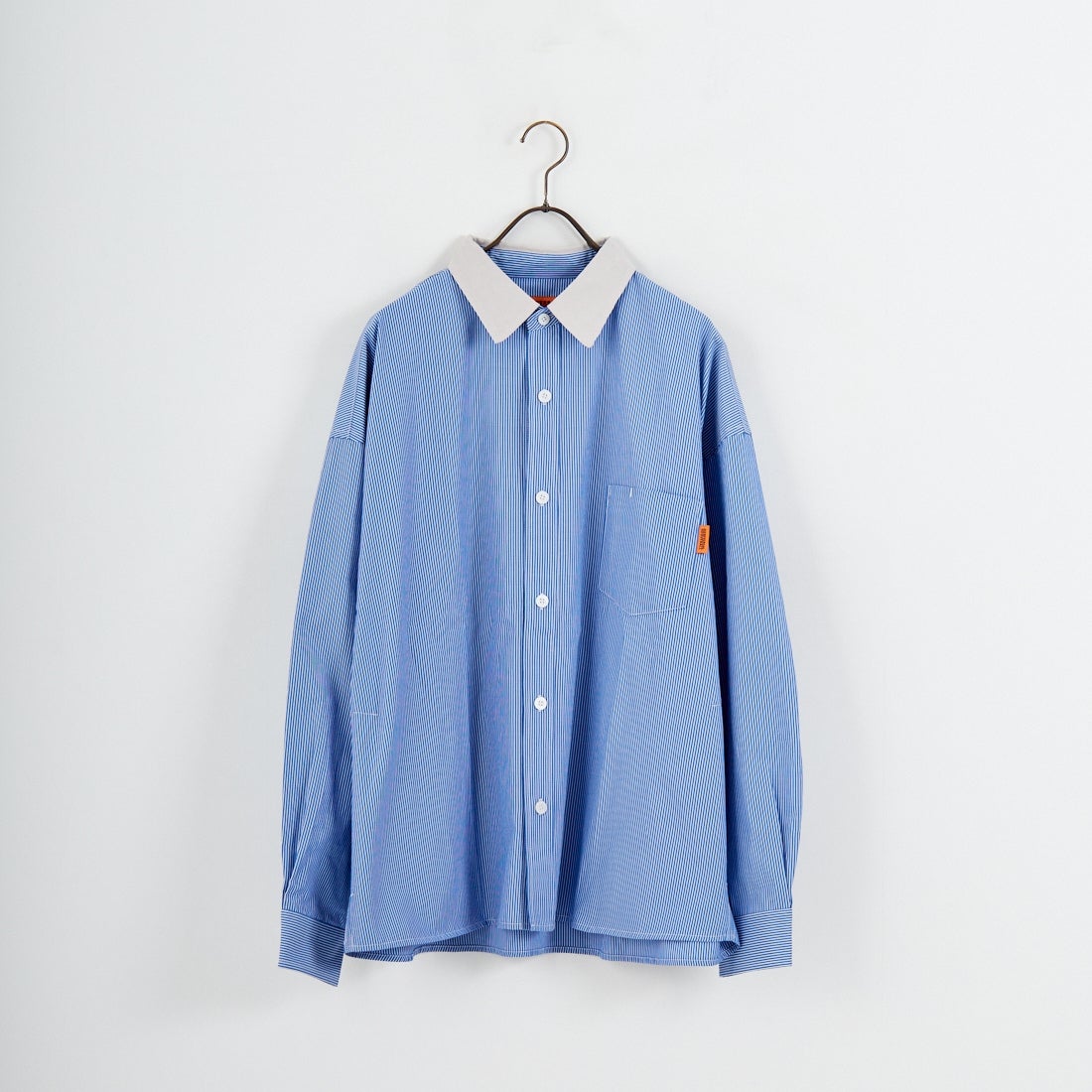 UNIVERSAL OVERALL [ユニバーサルオーバーオール] 別注 ビッグシルエット パジャマシャツ [U2611100IN-JF] BLUE ST2