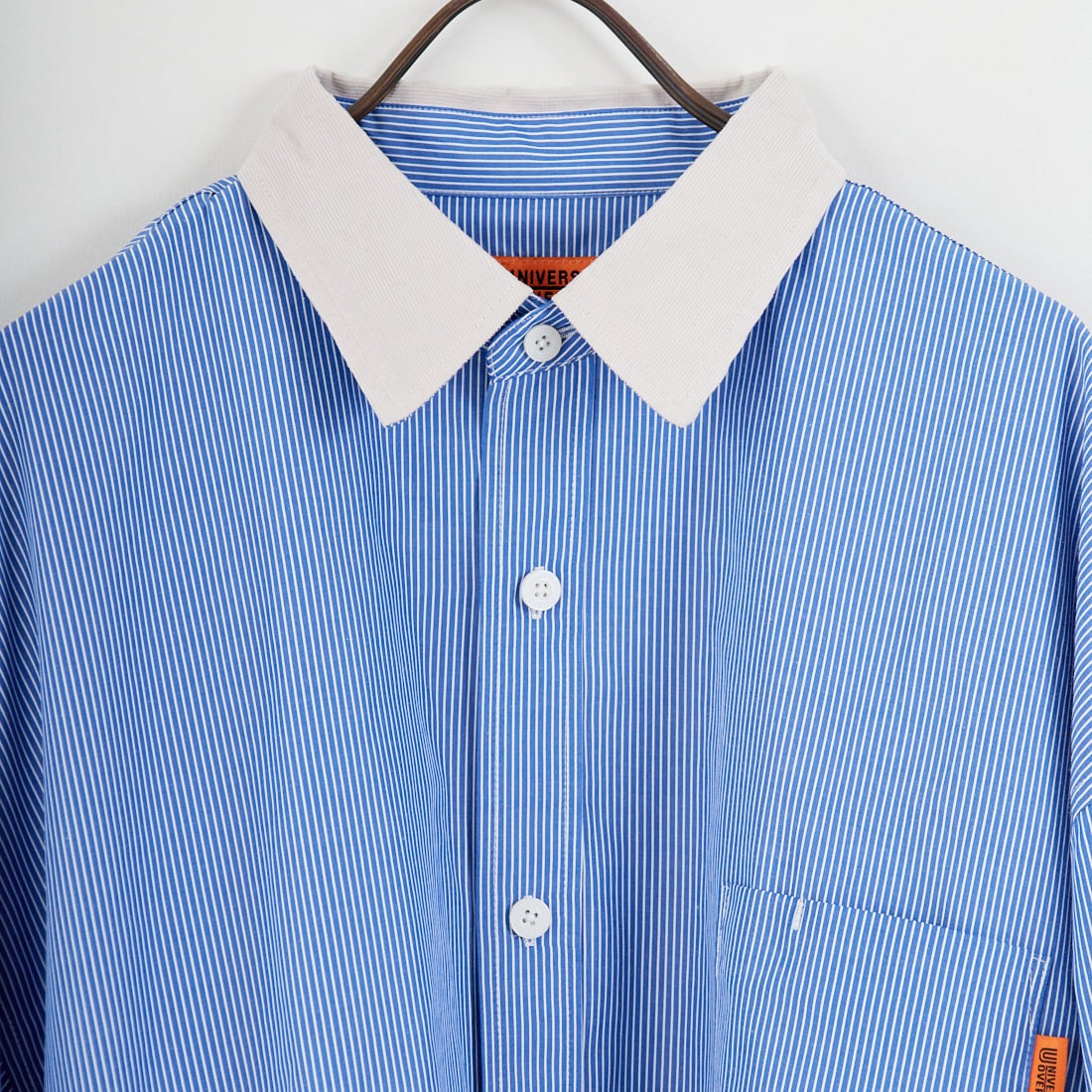 UNIVERSAL OVERALL [ユニバーサルオーバーオール] 別注 ビッグシルエット パジャマシャツ [U2611100IN-JF] BLUE ST2