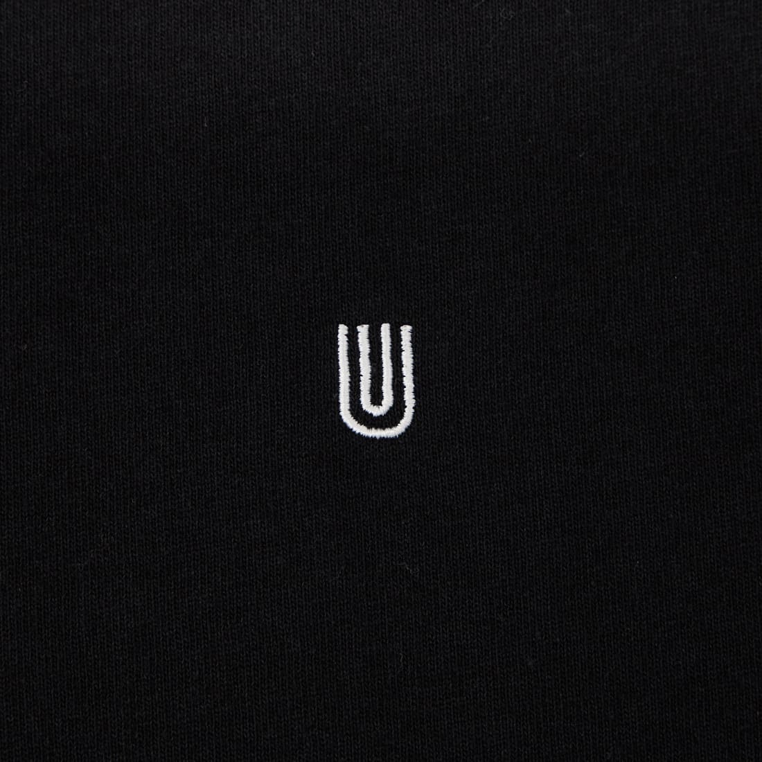 UNIVERSAL OVERALL [ユニバーサルオーバーオール] 別注 ワンポイントロゴ刺繍 ロングスリーブTシャツ [U2613215IN-JF] BLACK