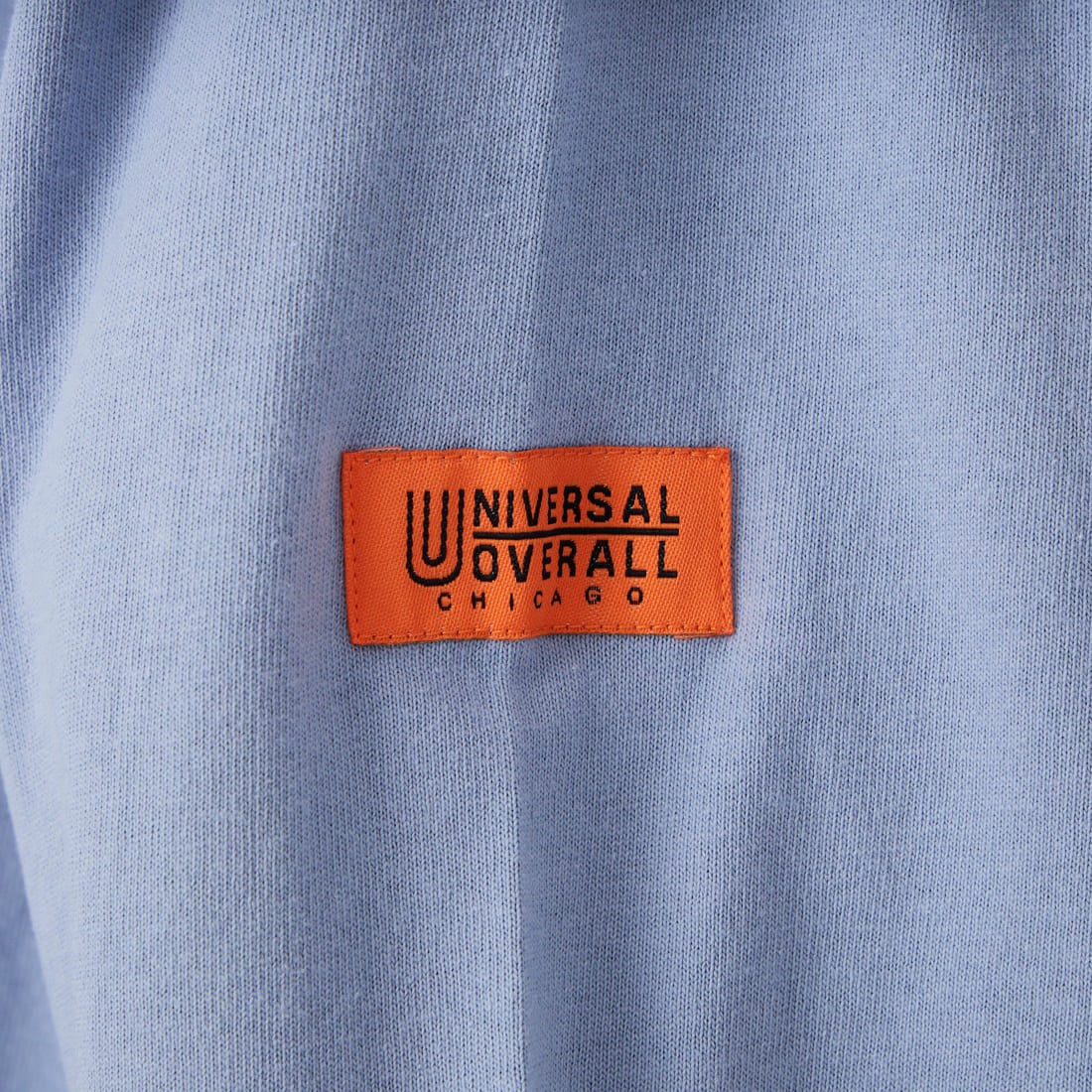 UNIVERSAL OVERALL [ユニバーサルオーバーオール] 別注 ワンポイントロゴ刺繍 ロングスリーブTシャツ [U2613215IN-JF] BGRY/BRN