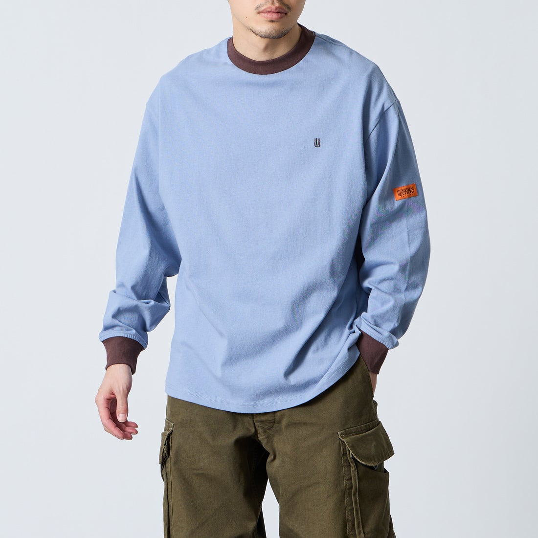 BGRY/BRN&&モデル身長：168cm 着用サイズ：M&&