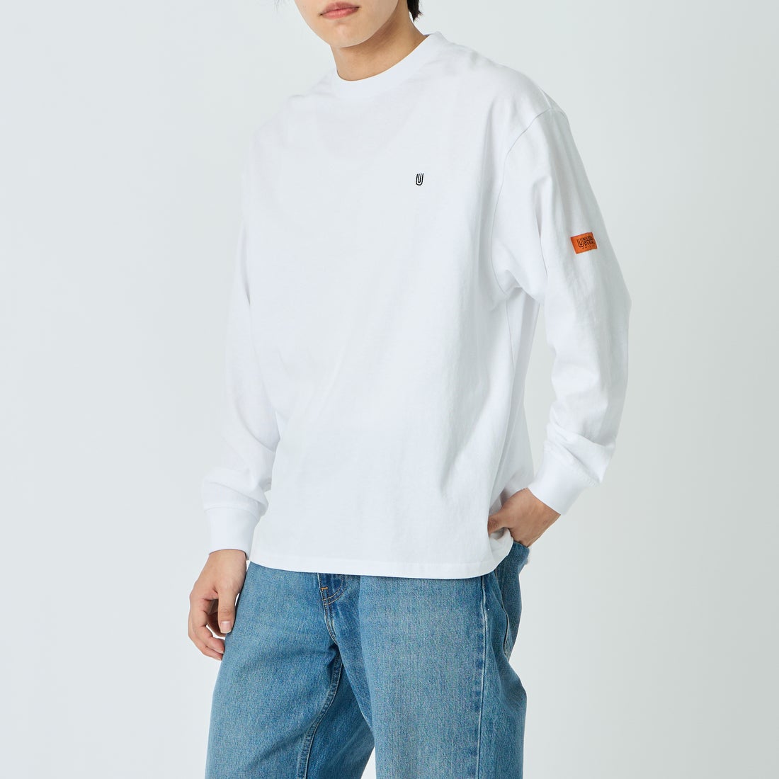 WHITE&&モデル身長：179cm 着用サイズ：L&&