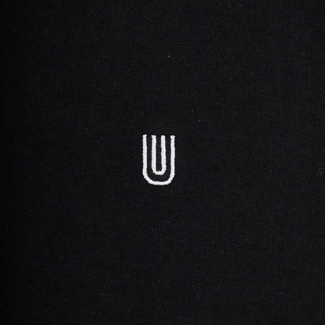 UNIVERSAL OVERALL [ユニバーサルオーバーオール] 別注 7分袖ドローコード付きポンチTシャツ [U2611280IN-JF] BLACK