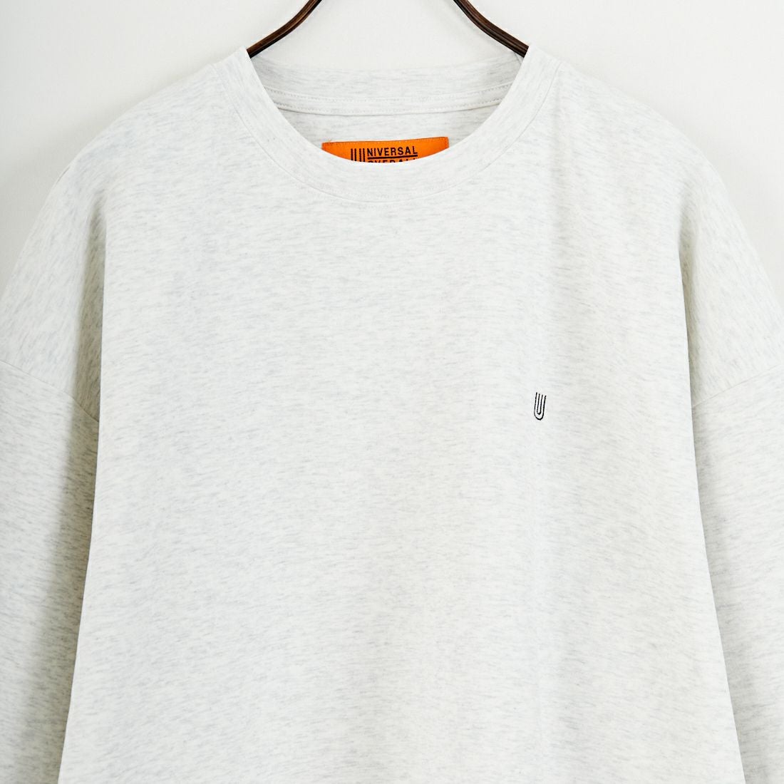 UNIVERSAL OVERALL [ユニバーサルオーバーオール] 別注 7分袖ドローコード付きポンチTシャツ [U2611280IN-JF] ASH