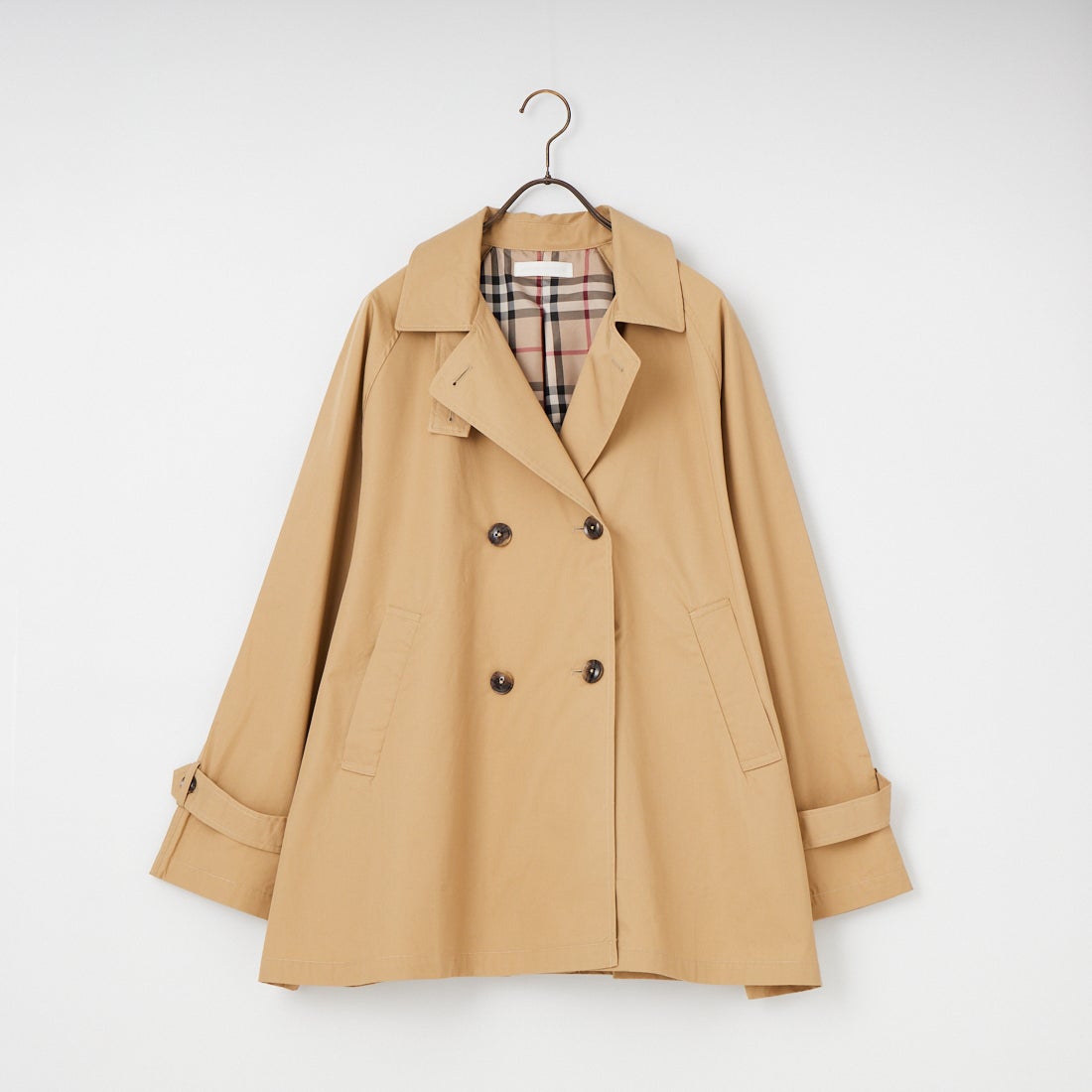 Jeans Factory Clothes [ジーンズファクトリークローズ] ミドル丈Aライントレンチコート [IN2-CT-6] 12 BEIGE