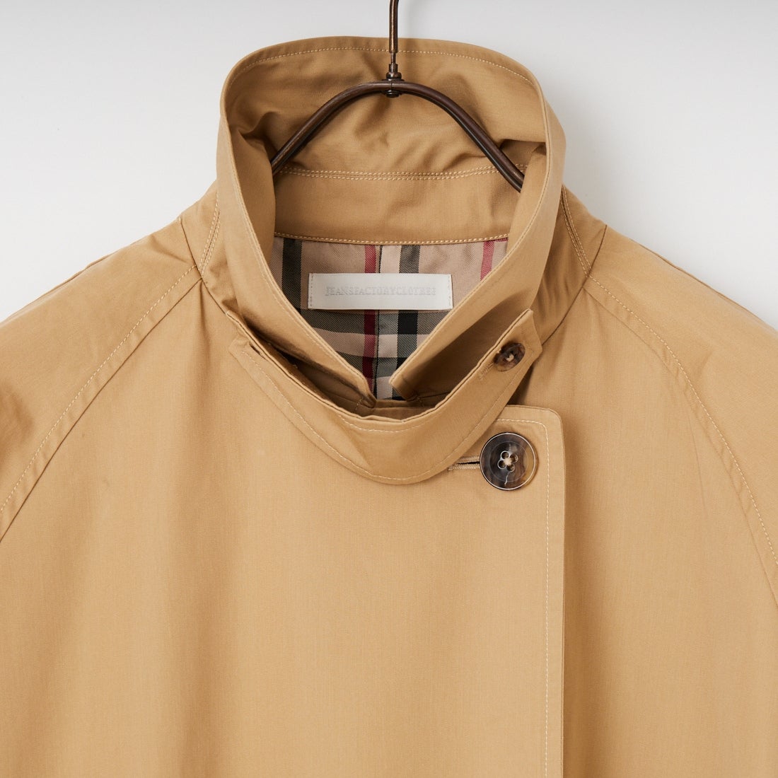 Jeans Factory Clothes [ジーンズファクトリークローズ] ミドル丈Aライントレンチコート [IN2-CT-6] 12 BEIGE