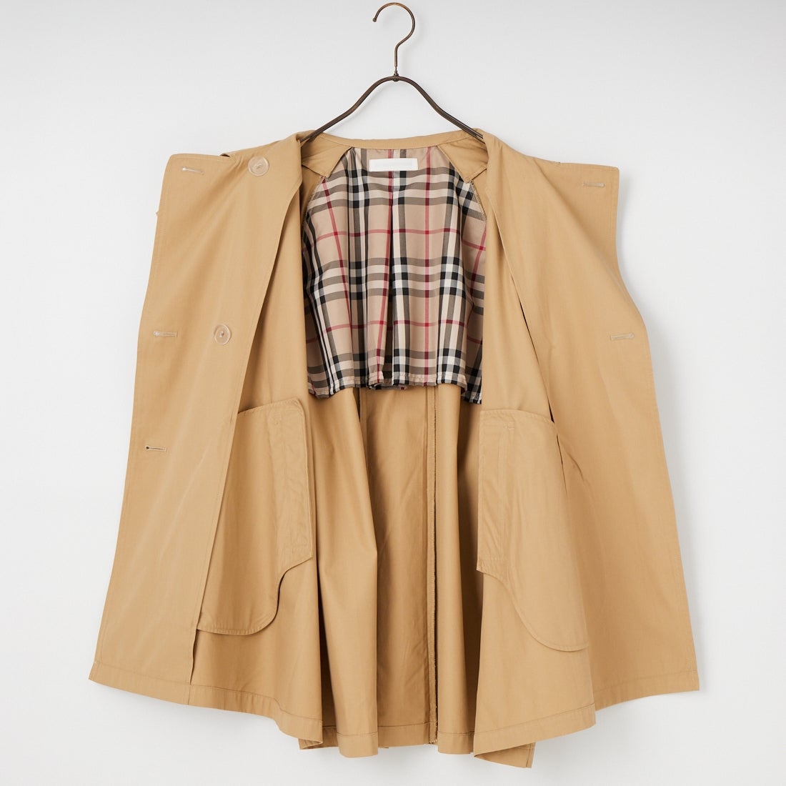 Jeans Factory Clothes [ジーンズファクトリークローズ] ミドル丈Aライントレンチコート [IN2-CT-6] 12 BEIGE