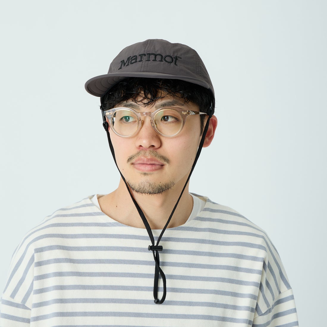 Marmot [マーモット] 別注 ブランドロゴ ロングビルキャップ [MTSS26UHG342IN-JF] CHARCOAL