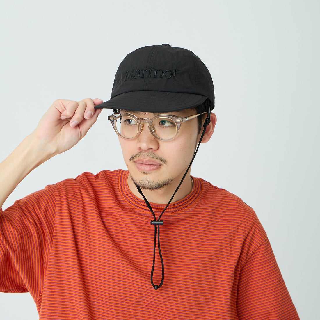 Marmot [マーモット] 別注 ブランドロゴ ロングビルキャップ [MTSS26UHG342IN-JF] BLACK