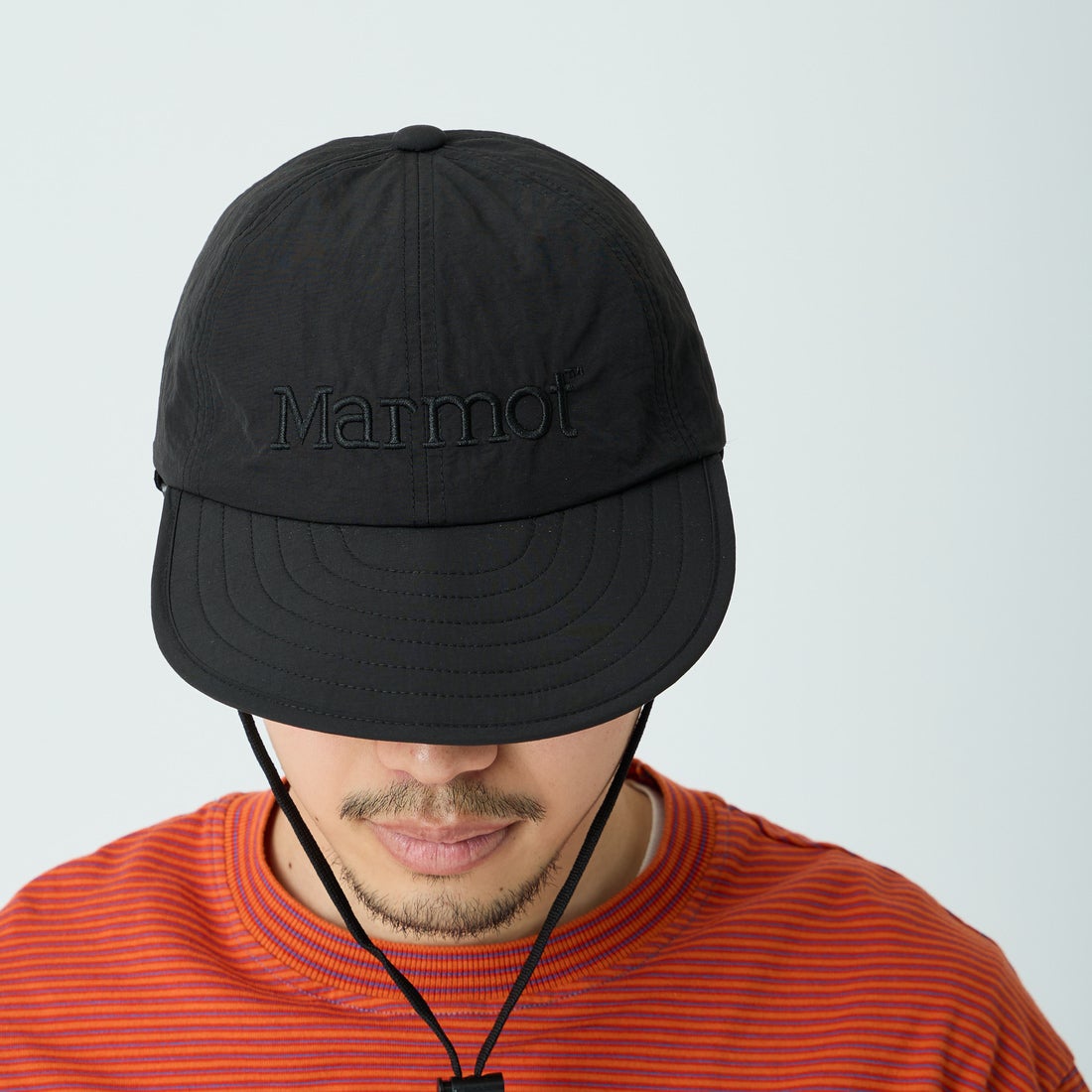Marmot [マーモット] 別注 ブランドロゴ ロングビルキャップ [MTSS26UHG342IN-JF] BLACK