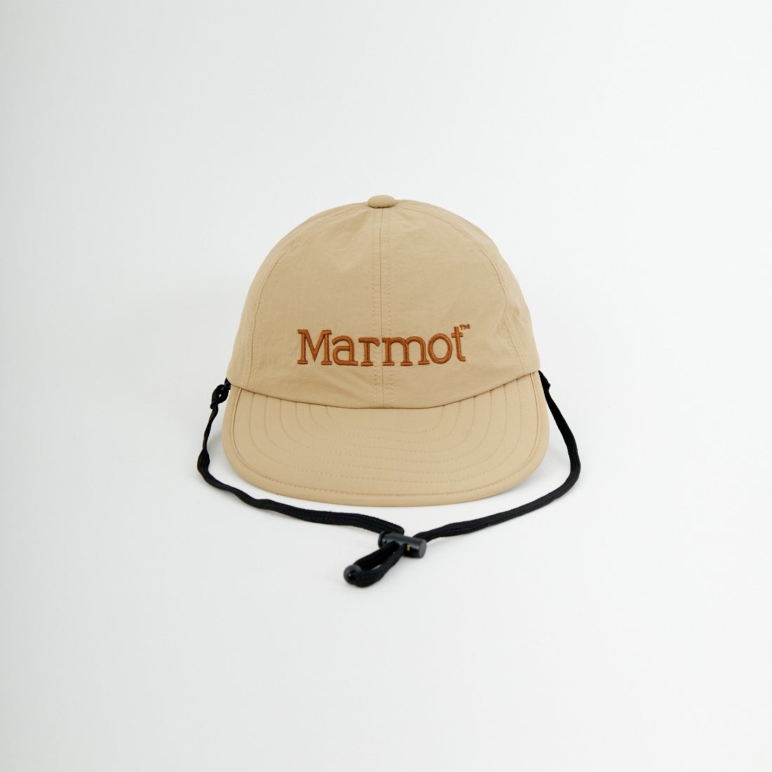 Marmot [マーモット] 別注 ブランドロゴ ロングビルキャップ [MTSS26UHG342IN-JF] LT.BEIGE