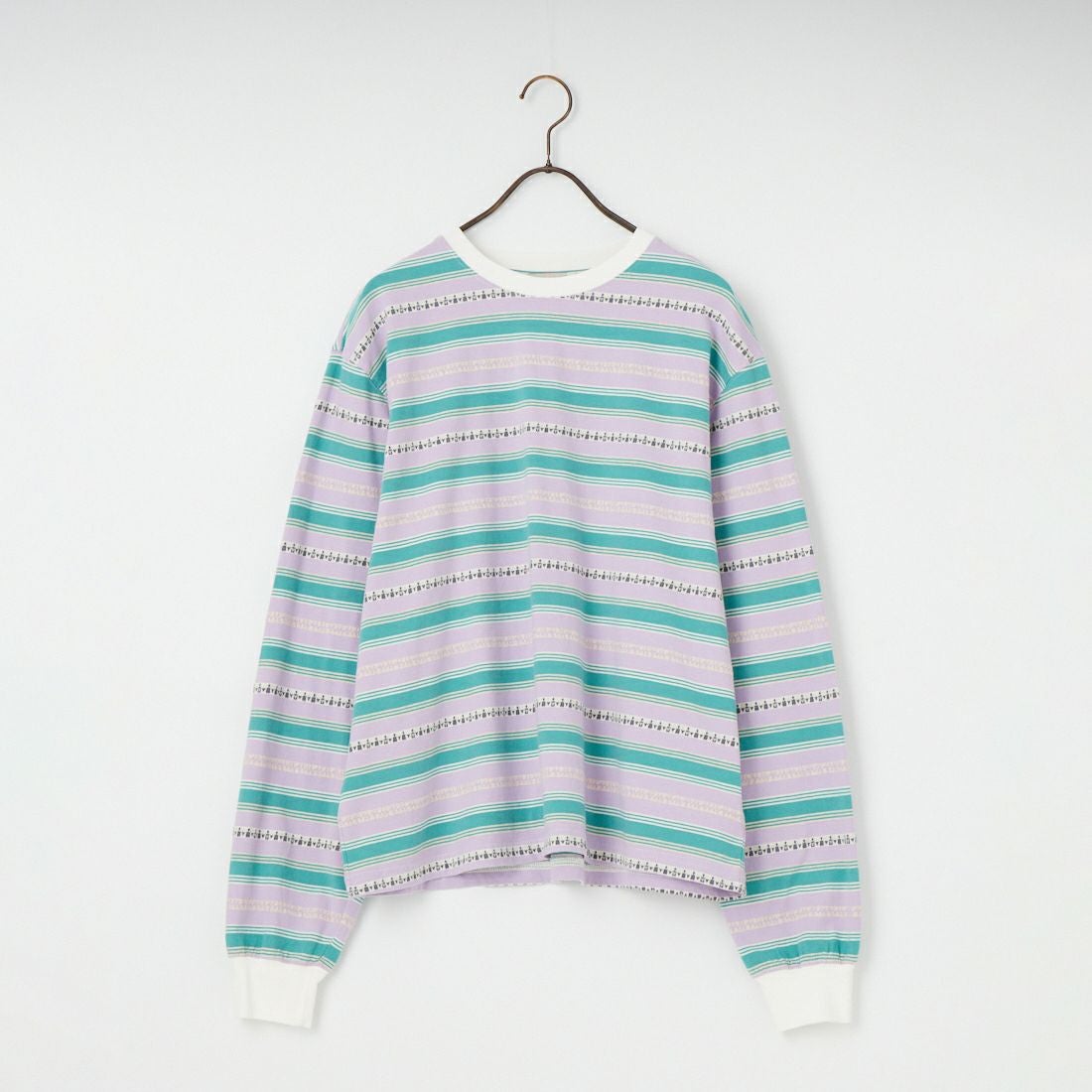 HELLO CALIF [ハローカリフ] エスニックボーダーTシャツ [661011] PURPLE