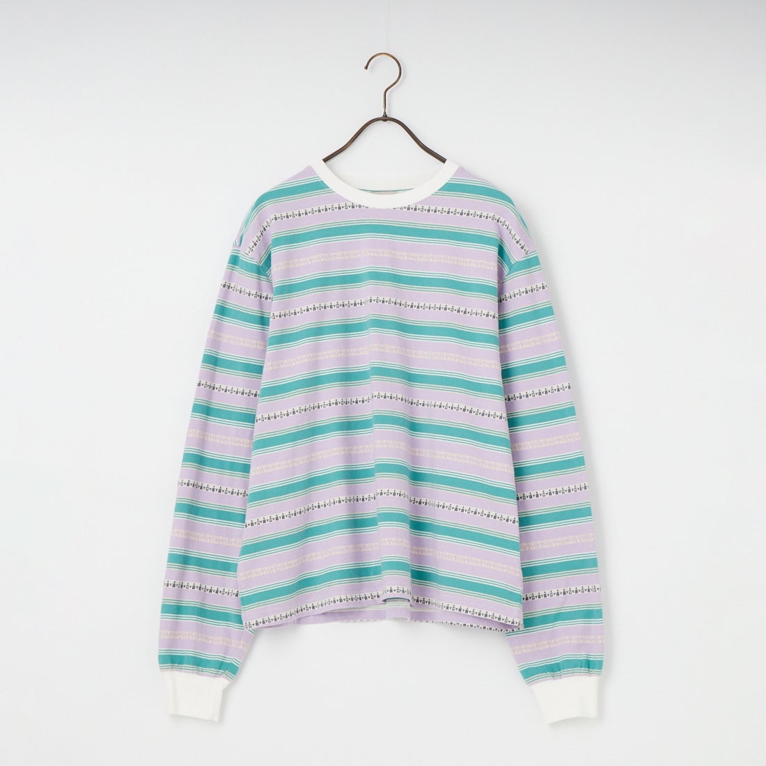 HELLO CALIF [ハローカリフ] エスニックボーダーTシャツ [661011] PURPLE