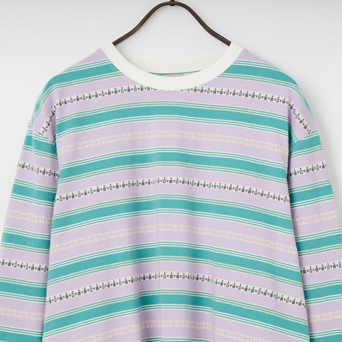 HELLO CALIF [ハローカリフ] エスニックボーダーTシャツ [661011] PURPLE