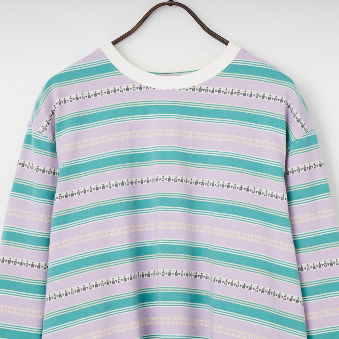 HELLO CALIF [ハローカリフ] エスニックボーダーTシャツ [661011] PURPLE