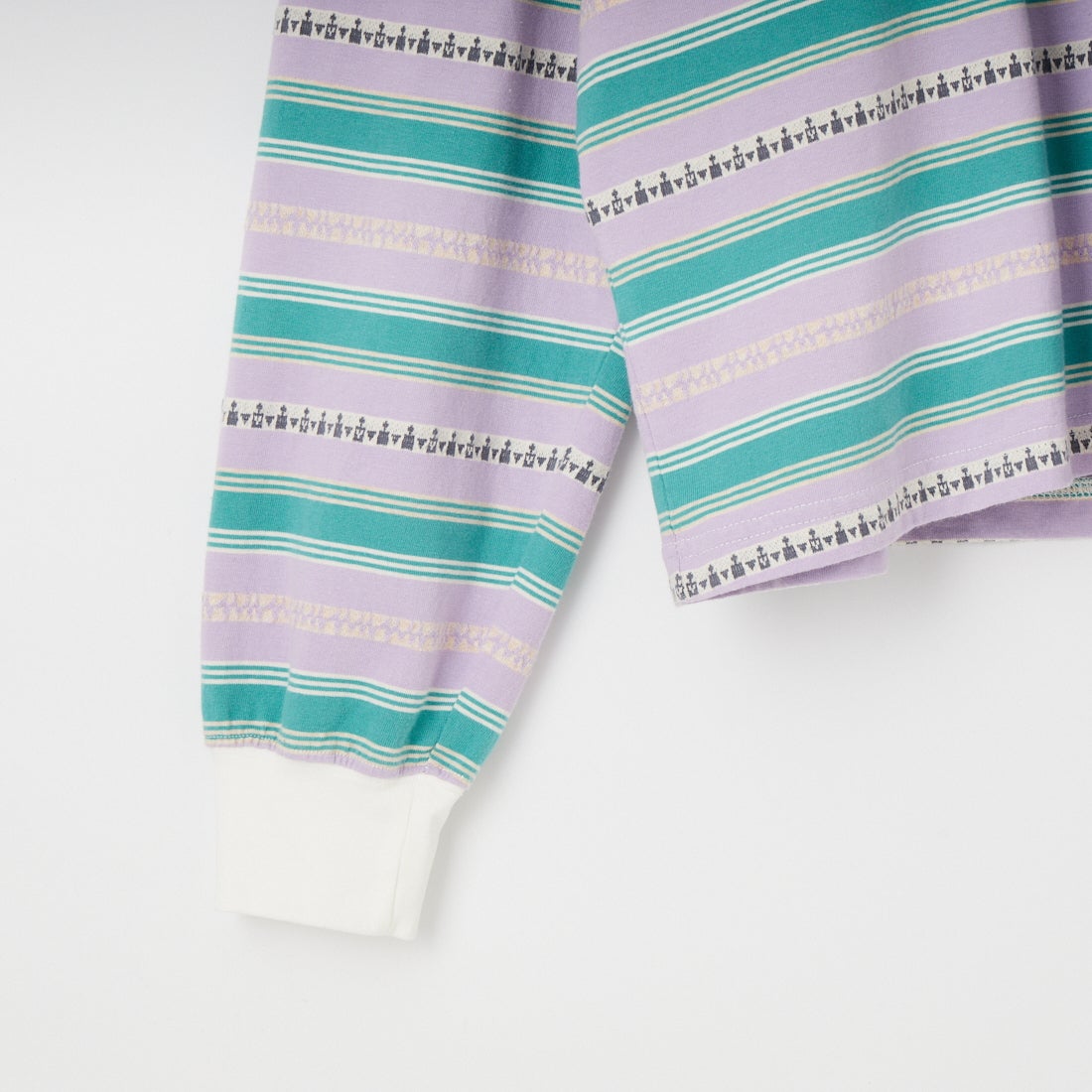 HELLO CALIF [ハローカリフ] エスニックボーダーTシャツ [661011] PURPLE