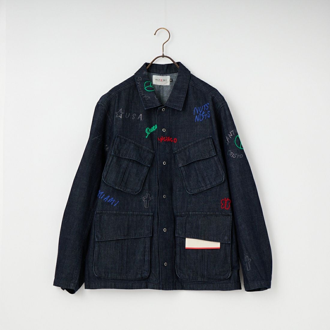 HELLO CALIF [ハローカリフ] デニムファティーグジャケット [661020] NAVY