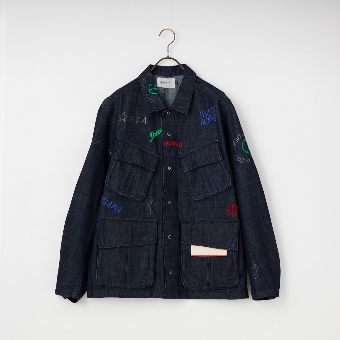 HELLO CALIF [ハローカリフ] デニムファティーグジャケット [661020] NAVY