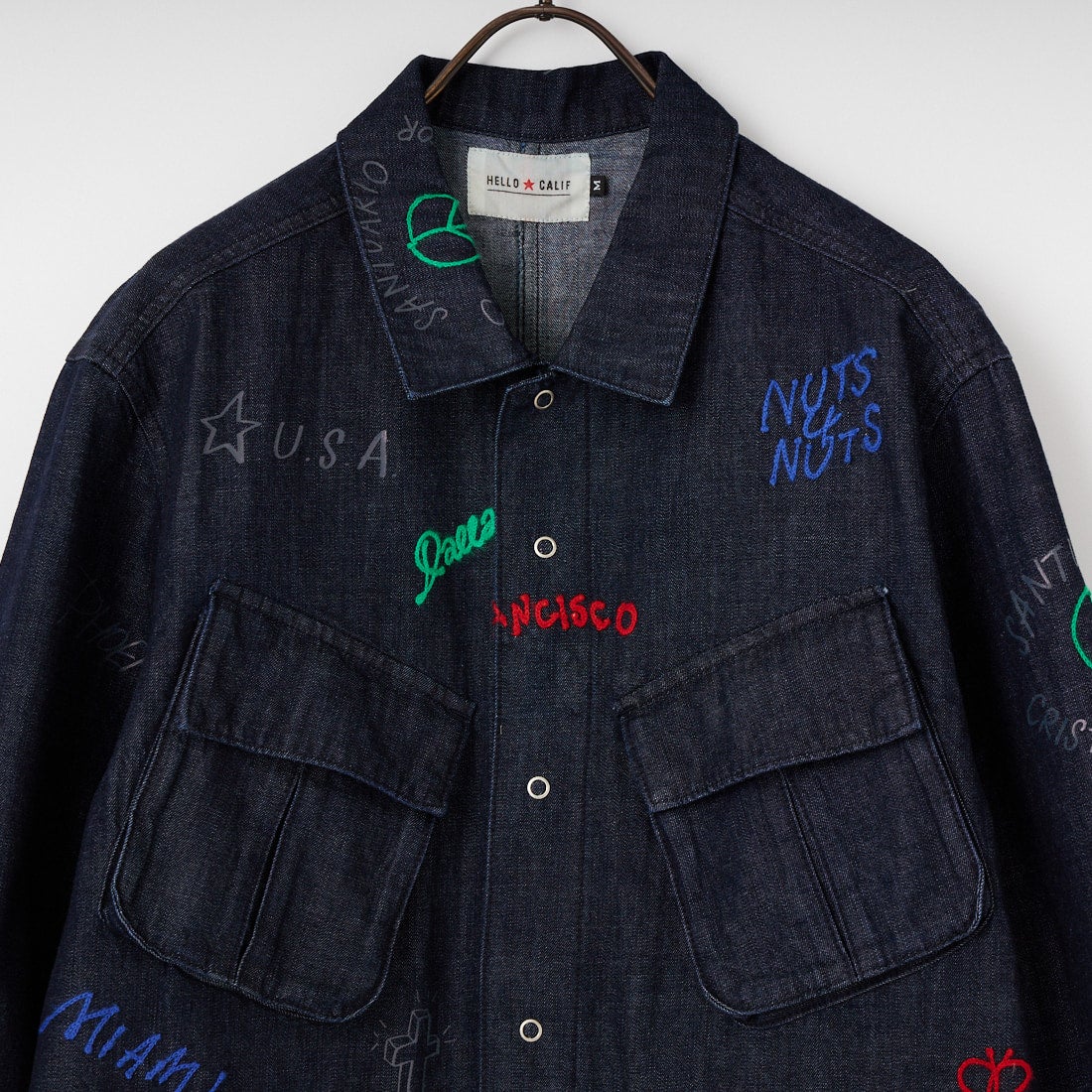 HELLO CALIF [ハローカリフ] デニムファティーグジャケット [661020] NAVY